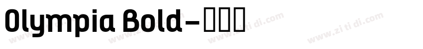 0lympia Bold字体转换